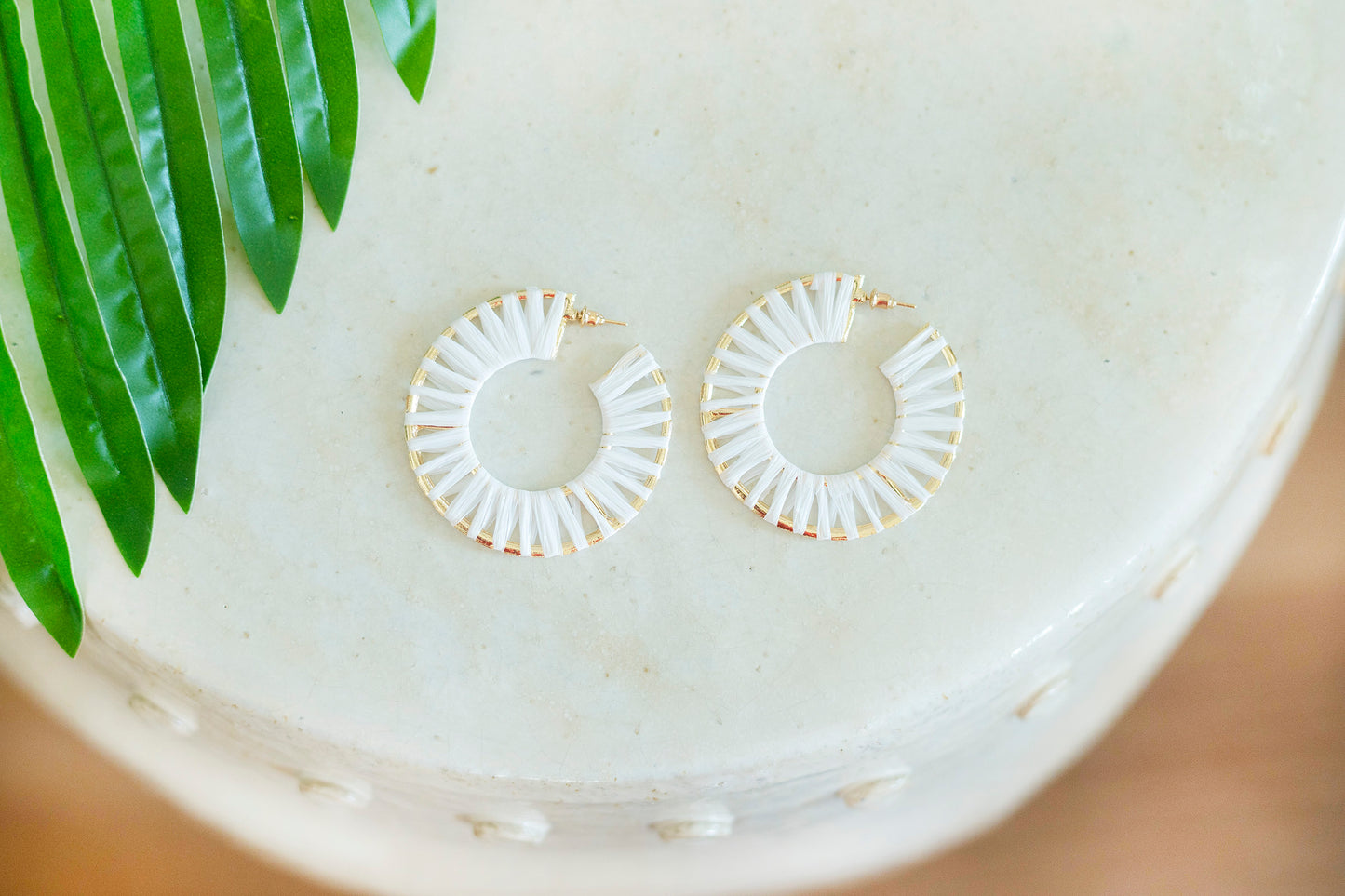 Woven Metal Hoop Earrings
